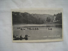 1907 LAKE SWITZERLAND NY PHOTO POSTCARD WELL-DRESSED ROWERS IN CANOES, GRIFFIN C for sale  Shipping to South Africa