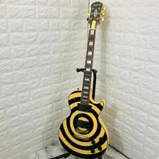 Guitarra Eléctrica Epiphone Les Paul Personalizada Amarillo Zakk Wylde Bullseye Usada, usado segunda mano  Embacar hacia Mexico
