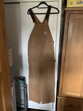 Carhartt brown dungarees for sale  RUSHDEN
