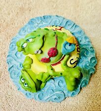 Estatueta Russ Berrie Toadily Yours Frog Toad casal piscina diversão verão #25407 comprar usado  Enviando para Brazil