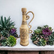 Botella de vino decoración del hogar arpillera coleccionable envuelta a mano corcho pintado a mano sin quitar segunda mano  Embacar hacia Argentina