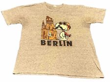 RARO! Camiseta Vintage Anos 70 Snoopy Red Barron Berlin Alemanha Ponto Único Tamanho G comprar usado  Enviando para Brazil