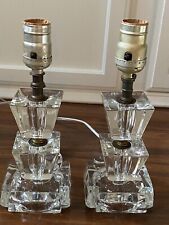 crystal lamps vintage set for sale  Havelock