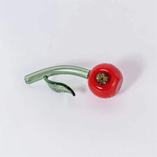 Red Cherry 3.5" Tubo De Vidro Tabaco Mão Colher Tabaco para fumar Maconha Erva Bowl 🍒 comprar usado  Enviando para Brazil