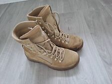 UK British Army Surplus Meindl Desert Fox Combat Boot Tan Suede Leather Size 8 for sale  Shipping to South Africa