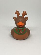 Brinquedo de piscina de banho de pato de borracha de Natal renas pato com chifres marrom 2” comprar usado  Enviando para Brazil