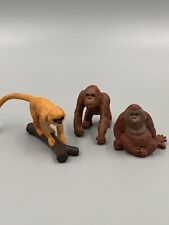 Lote de 3 figuras de mono mono orangután segunda mano  Embacar hacia Argentina