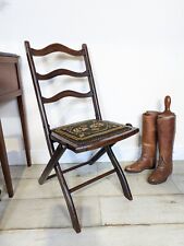 Antique campaign chair for sale  SKIPTON