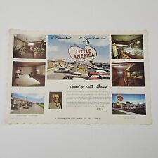 Mantel de papel de recuerdo de colección Little America Travel Center Wyoming década de 1950, usado segunda mano  Embacar hacia Argentina