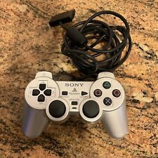 Sony PlayStation PS2 DualShock 2 Silver SCPH-10010 Wired Controller TESTED, used for sale  Shipping to South Africa