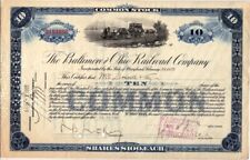 Certificado de acciones de The Baltimore and Ohio Railroad Company, acciones ordinarias 1922 segunda mano  Embacar hacia Argentina