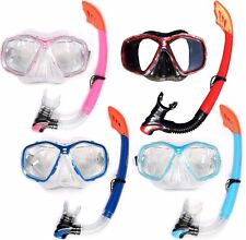 Used, ADULT MASK AND SNORKEL SET DIVING pvc scuba dive diver snorkelling TWO BARE FEET for sale  BRISTOL