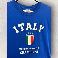 Copa Mundial de la FIFA 2006 Italia Campeones del Mundo Historia Camiseta Azul Grande, usado segunda mano  Embacar hacia Argentina