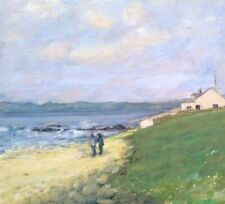 Unframed Oil On Board Landscape Painting Blackwater Shore Drumadoon Cottage  for sale  Shipping to South Africa