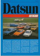 Datsun nissan range for sale  BATLEY