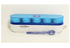 Fabricante de iogurte vintage -COSMOPOLITAN YM-4 termostato controlado tampa azul 5 frascos comprar usado  Enviando para Brazil