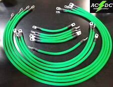 # 1 Awg HD Golf Cart Battery Cable 13 pc GREEN TXT E-Z-GO Set U.S.A MADE for sale  Shipping to South Africa