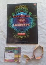 Glastonbury festival programme for sale  ROCHDALE