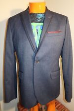 Jaqueta Ted Baker tamanho 40 blazer casaco esportivo masculino mistura de lã contraste lapela jaqueta esportiva comprar usado  Enviando para Brazil