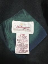 Worthington Single Breast Trench Coat Sz 24WP Calf-Length Sharkskin Green Poland for sale  Shipping to South Africa