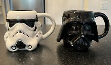 Caneca de café cabeça capacete Star Wars Stormtrooper and Darth Vader comprar usado  Enviando para Brazil