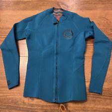 Billabong 1mm Peeky Wetsuit Jacket Womens Sz 4 Turquoise Surf Capsule Front Zip for sale  Shipping to South Africa
