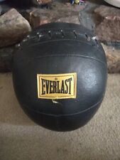 Bola medicinal vintage de couro genuíno EVERLAST 11 LB, usado comprar usado  Enviando para Brazil