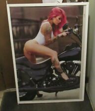 Biker girl poster for sale  Hampton