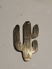 Used, Sterling Silver Pendant Pin Brooch Cactus Plant Southwestern Desert for sale  Shipping to South Africa