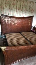 mahogany bed superking for sale  DEREHAM