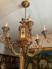 lampadario legno dorato usato  Milano