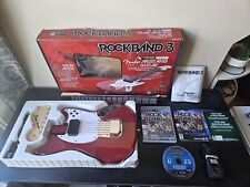 Guitarra Rock Band 3 Roja Fender Mustang Pro PlayStation 3 PS3 Juego Completo En Caja, usado segunda mano  Embacar hacia Argentina