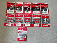Liverpool home programmes for sale  SALISBURY