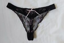 Black lacey thong for sale  OLDHAM