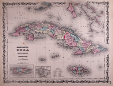 1861 map cuba for sale  Schertz