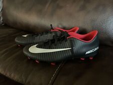 Zapatos de fútbol negros Nike para hombre Mercurial Vortex III FG 831969-002 talla 13, usado segunda mano  Embacar hacia Mexico