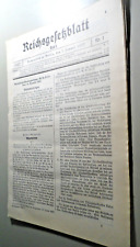Reichsgesetzblatt 1927 marine gebraucht kaufen  Deutschland
