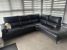 Leather corner sofa for sale  HARROW