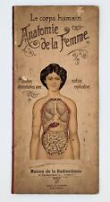 Usado, Antique French Fold Out Medical Anatomy Atlas Book Anatomie De La Femme C. 1900 comprar usado  Enviando para Brazil