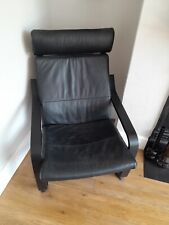 Ikea black leather for sale  STOKE-ON-TRENT