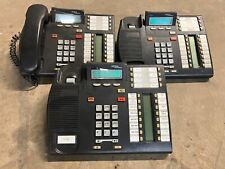 Lot of 3 Nortel T7316 Digital Business Phones Charcoal NT8B27AABA 1 Headset for sale  Shipping to South Africa