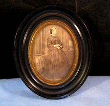 ANTIQUE VICTORIAN OVAL WOODEN PICTURE PHOTO MOURNING FRAME for sale  Shipping to South Africa