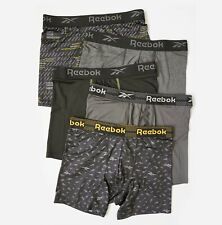 Pacote com 5 cuecas boxer masculinas esportivas de secagem rápida Reebok 6" M-3XL comprar usado  Enviando para Brazil