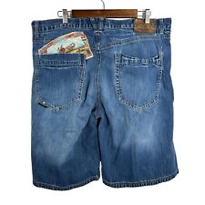 Shorts jeans vintage Akademiks folgado RARO Y2K jorts skate dinheiro tamanho 40 comprar usado  Enviando para Brazil