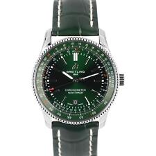 NOVO EM FOLHA Breitling Navitimer Automático 41 PAPÉIS Couro Verde A17326 Caixa de Relógio, usado comprar usado  Enviando para Brazil