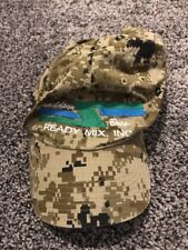 Used, Ready Mix Concrete Slabs Camo Camoflauge Baseball Cap Hat for sale  Shipping to South Africa