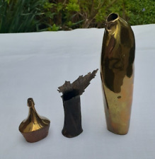 Used, 3 MODERNIST ABSTRACT FREE FORM BRONZE SCULPTURES - MARKED BC?DMG? for sale  Shipping to South Africa