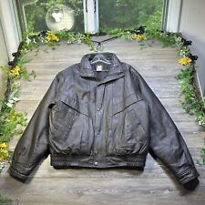 Leather Jacket Size Large Men Genuine Leather Coat Brown, Susquehanna for sale  Shipping to South Africa