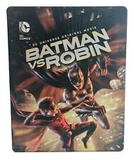 DC Comics Batman Vs. Robin Steelbook Blu-Ray e DVD DCU Como Novo 2 Discos comprar usado  Enviando para Brazil