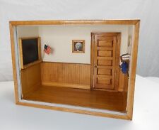 Usado, Antiga caixa de sala de escola J. Gans com quadro-negro casa de bonecas artesanal miniatura 1:12 comprar usado  Enviando para Brazil